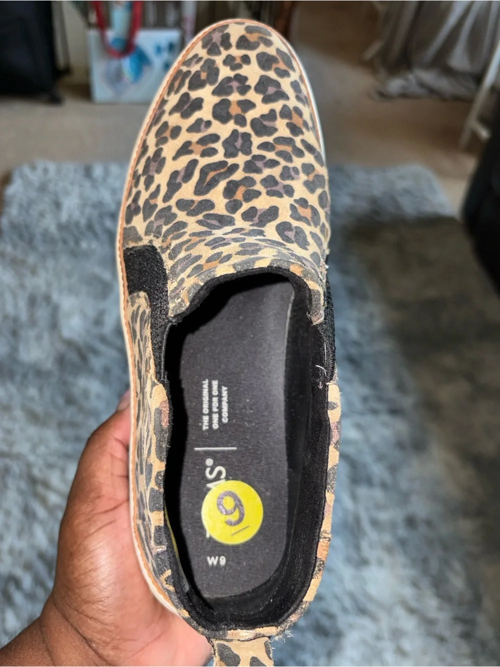 TOMS Leopard Print Slip-On Shoes Size 9